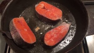 Красная рыба жареная, ЭТО БОМБА, вкус превосходный,  Форель жареная, рыба жареная, жареная рыба