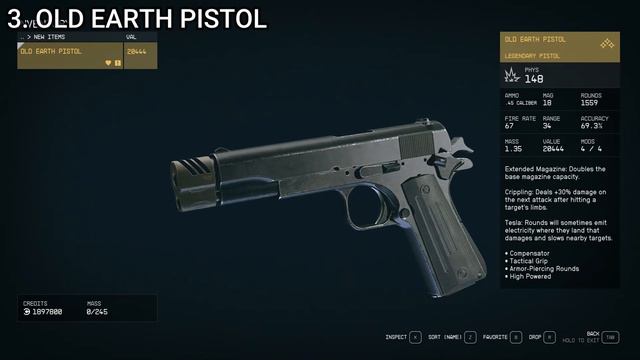 Top 5 Legendary Pistols in Starfield: Ultimate Secondary Weapon Guide!
