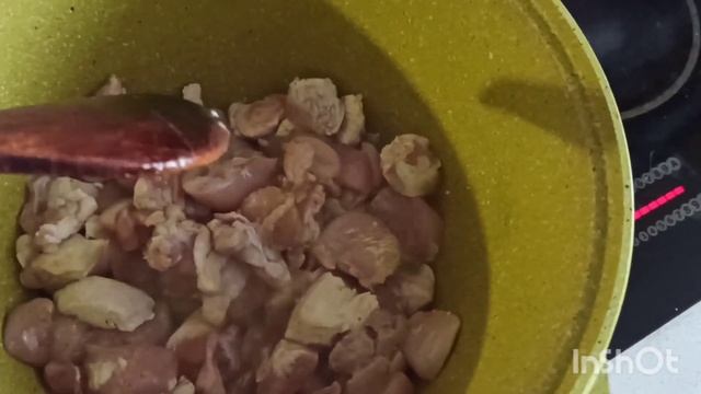 Картофель тушёный с курицей!!!! #картофельтушёный #блюдоизкурицы #готовим #рецептынакаждыйдень