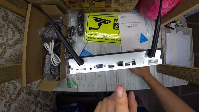 Комплект видеонаблюдения с AliExpress