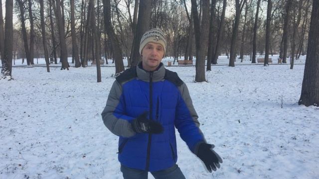 "Бег по следам" - зимняя подвижная игра