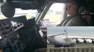 Ан-225 МРИЯ и улетевший забор в Брайз Нортоне.