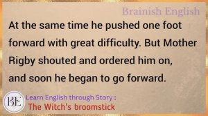 Learn English through Story ⭐ Level 2 -The Witch's Broomstick - Graded Reader