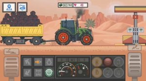 Trucker and trucks gameplay Walkthrough (Android/iOS) #1|trucker and trucks gameplay with tractor|