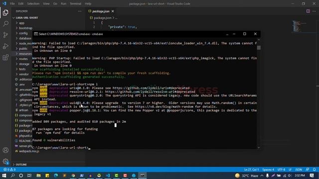 2 Install Vue js in Laravel 8 Configure Laravel Mix | Laravel Vue.js URL Shortener | Coding Xpress