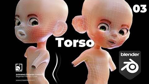 03. Torso Modeling For 3D Newbies - #blender #3d #animation