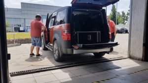 Передвижная телевизионная станция в Honda Element (Алматы, 2020)