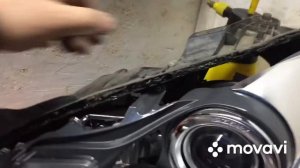 Лакировка фар Мерседес W204