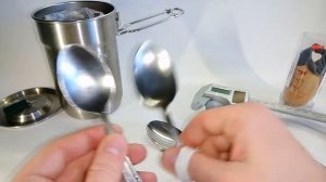 Титановая ложка Keith Ti5308 - сравниваем с нержавейкой