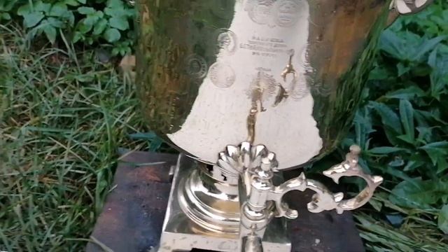 Обзор самовара Б.Г. Тейле с сыновьями, банка на 5 литров, после ремонта смотреть онлайн