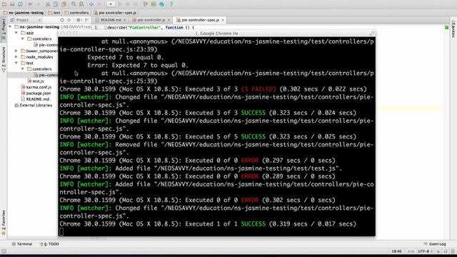 3) Angular/Jasmine, Controller Testing смотреть онлайн