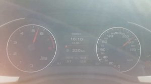 Ауди А4 2.0 ТFSI разгон до 250км/ч.