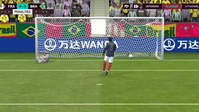 world cup penalty shootout (Brazil vs France) Fifa mobile#fifa#fifamobile #mobilegame
