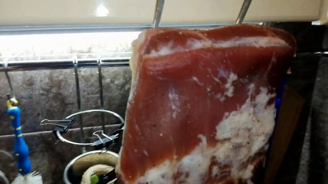 Домашний Бекон Горячего Копчения/Копченая Грудинка без Варки/Способ Сухого Посола/(0+)