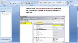 Connect Mercedes Star Diagnose C4 (SDCONNECT) by LAN and WLAN