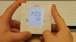 Параметрирование комнатного термостата Siemens RDE410/EH