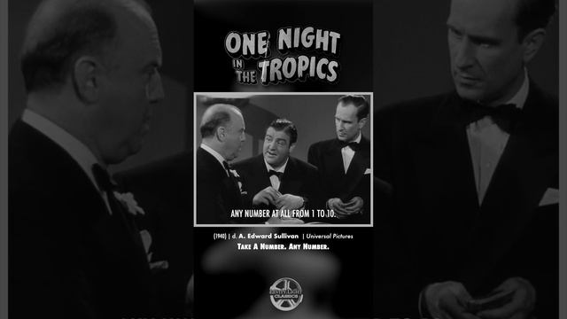 One Night in The Tropics (1941) - Take A Number | Abbott and Costello