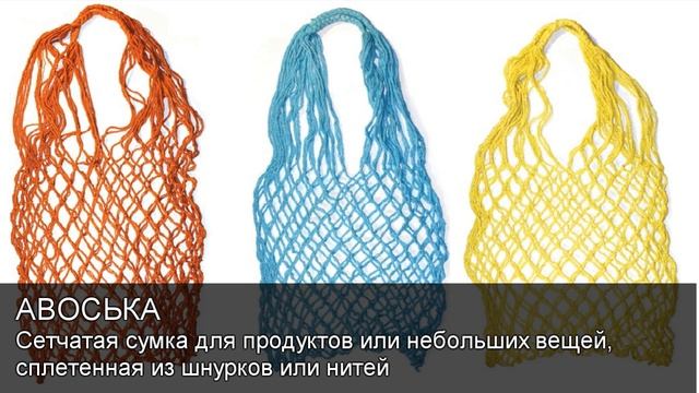 Авоська.Толковый Видеословарь русского языка