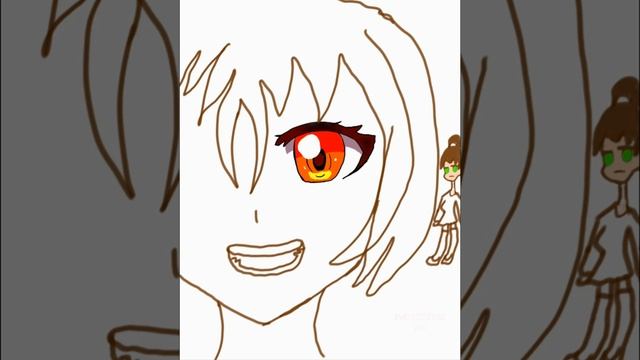 Как нарисовать аниме девочку с красными волосами// EviPICTURES Art Ibis Paint смотреть онлайн