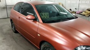 Сеат Ибица (Seat Ibiza) покраска авто композитным покрытием Dempinox