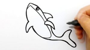 Как нарисовать Акулу из Икеа ? простым способом. Акула из икеа рисунок для срисовки #518