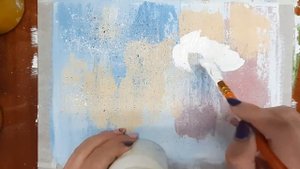 Как нарисовать цветы. Как нарисовать интерьерную картину. Рисуем необычным способом.