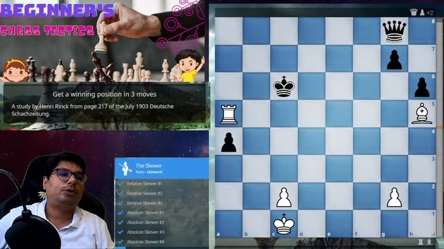 kids #chess  #tactics Sunday class | Systematic chess | PIn, fork, Skewer and double attacks