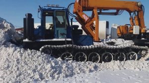 УБМ 85 на уборке снега.