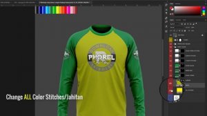 Tutorial Edit Color Jersey Mockup Long Sleeve (GRATIS)