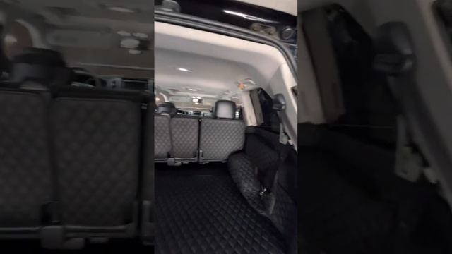 3D коврики из экокожи на Toyota Land Cruiser 200 7 мест демонтированный третий ряд