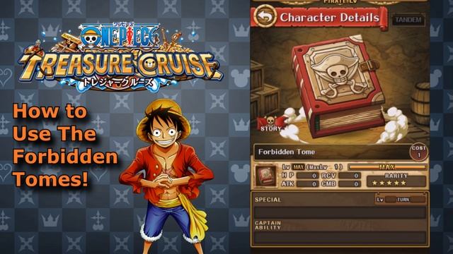 One Piece Treasure Cruise - How to use Forbidden Tomes!! смотреть онлайн
