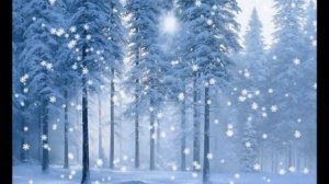 Падают снежинки.