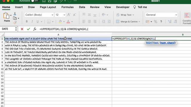 How to Capitalize Only the First Letter of a Sentence in Excel | Excel Tutorial смотреть онлайн