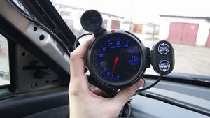 ВАЗ 2110 Турбо #25: Тахометр Defi c шифт лампой.