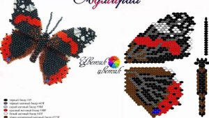 Поделки из бисера. Бабочка из бисера, разные варианты