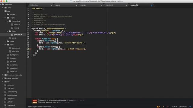 Using AngularJS Filters for HTML Parsing смотреть онлайн