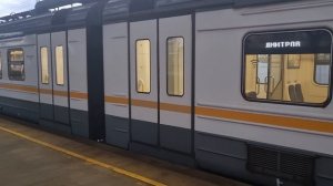 С опозданием на 2 минуты. ЭД4М-0487 "ЦППК" Голицыно - Дмитров на станции Славянский бульвар D1.