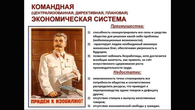Типы экономических систем