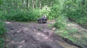 Последствия утопления мотоцикла Днепр-16.