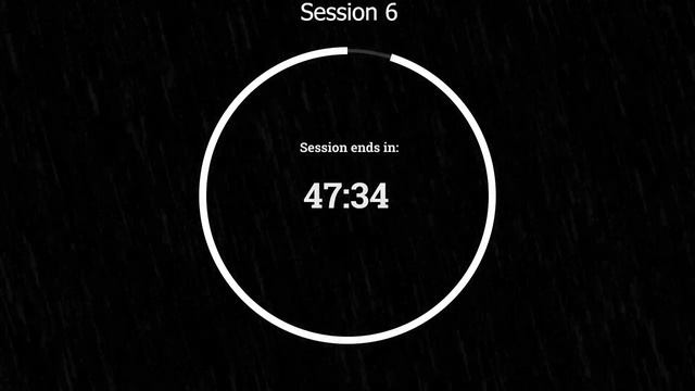 50 10 Pomodoro Technique Study Timer   Rain Version   10 Hours