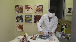 Jon Tsoi Master Of Tao-Blindfold Art Medicine Movement #206 - Fernando Luis Alvarez Gallery