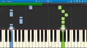 Алла Пугачева и Раймонд Паулс - Старинные Часы (на пианино Synthesia)