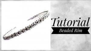 Мастер-класс: Ободок из биконусов 4мм и бисера | #Tutorial - The rim is made of biconuses and beads