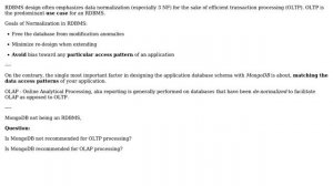 Software Engineering: OLTP vs OLAP - MongoDB (2 Solutions!!)