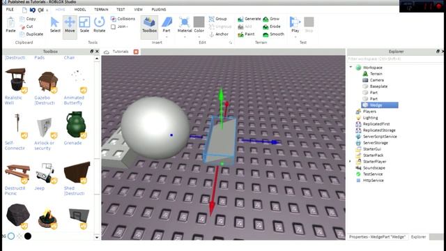 Roblox Studio Туториал по русски (#1) - Основы смотреть онлайн