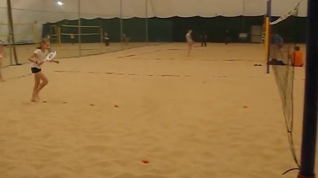 Beach tennis Practice with kids 10-12 y.o. смотреть онлайн