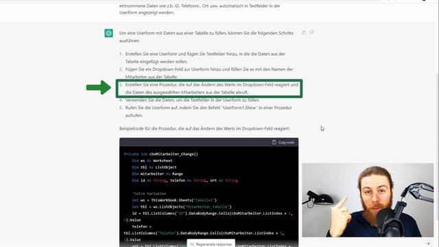Künstliche Intelligenz (ChatGPT) beantwortet eure Excel VBA Fragen смотреть онлайн