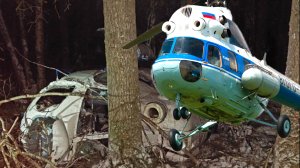 Крушение вертолета МИ-2 в Удмуртии неподалеку от Ижевска.mp4