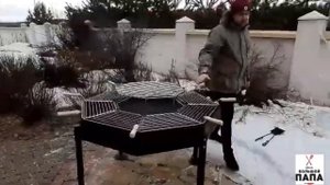 Стол-гриль "Большой Папа" на 8 мест. Обзор + сборка.
