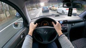 2001 Mercedes W203 Coupe C180 2.0 129HP | POV Test Drive | 0-100 acceleration